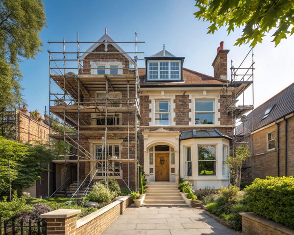 scaffolding building